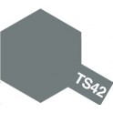 Tamiya TS42 Gris métal canon clair, bombe de peinture 100 ml