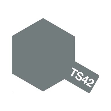Tamiya TS42 Gris métal canon clair, bombe de peinture 100 ml