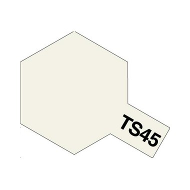 Tamiya TS45 Blanc perle, bombe de peinture 100 ml