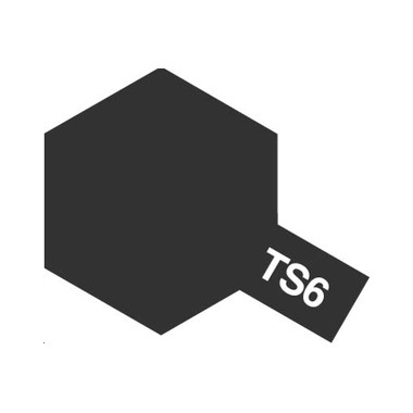 Tamiya TS6 Noir mat, bombe de peinture 100 ml