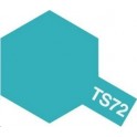Tamiya TS72 Bleu translucide, bombe de peinture 100 ml