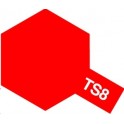 Tamiya TS8 Rouge italien brillant, bombe de peinture 100 ml