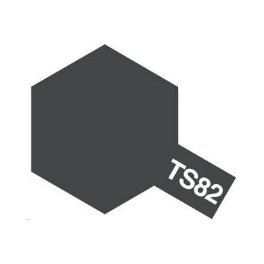 Tamiya TS82 Noir caoutchouc, bombe de peinture 100 ml