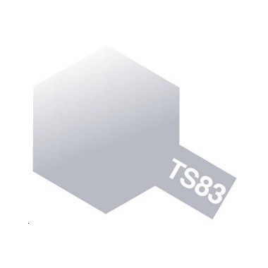 Tamiya TS83 Argent métallisé, bombe de peinture 100 ml
