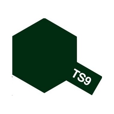 Tamiya TS9 Vert anglais brillant, bombe de peinture 100 ml