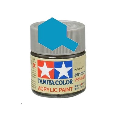Tamiya X23 Bleu transparent, peinture acrylique Pot 10 ml