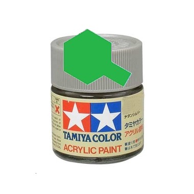 Tamiya X25 Vert transparent, peinture acrylique Pot 10 ml