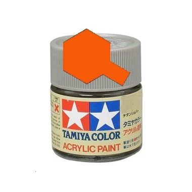 Tamiya X6 Orange brillant, peinture acrylique Pot 10 ml