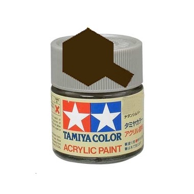 Tamiya XF10 Brun mat, peinture acrylique Pot 10 ml