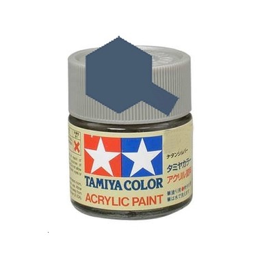 Tamiya XF18 Bleu moyen mat, peinture acrylique Pot 10 ml