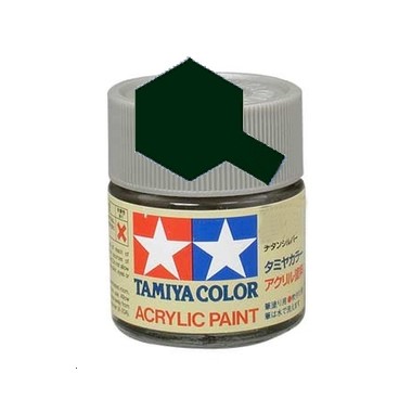 Tamiya XF27 Vert noir mat, peinture acrylique Pot 10 ml