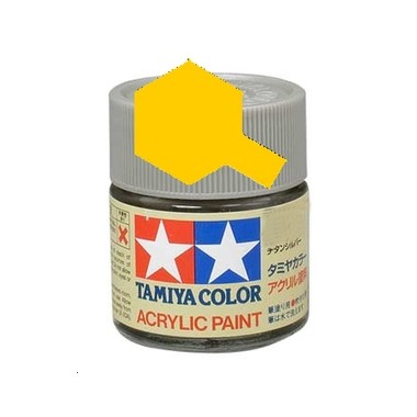 Tamiya XF3 Jaune mat, peinture acrylique Pot 10 ml