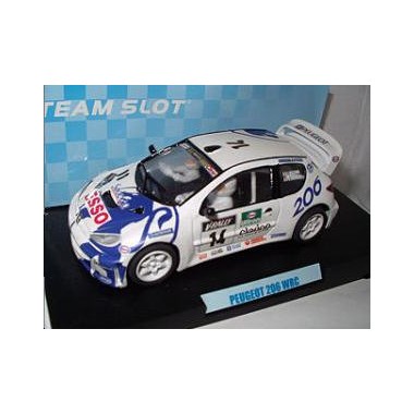 Team Slot voiture slot-car Peugeot 206 WRC Delecour 14 Tour de Corse 1999