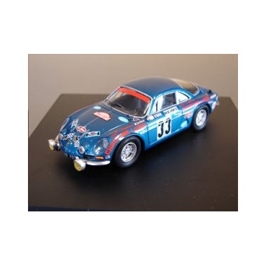 Miniature Alpine Renault A110 1600S 1st Gr.3 Monte Carlo 1973 J. Henry / D. Thiry