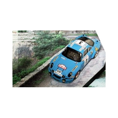 Miniature Alpine Renault A110 Tour De Corse 1974 - Manzagol - 1/43 - TROFEU