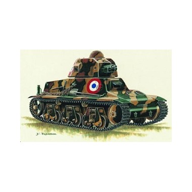 Maquette Char français Hotchkiss SA18 H-38, 2ème GM 1940