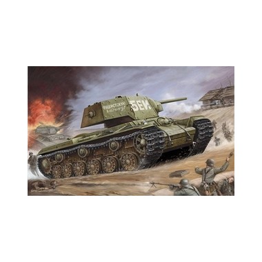Maquette Char lourd soviétique KV-1 "Ehkranami", 2ème GM 1941/42