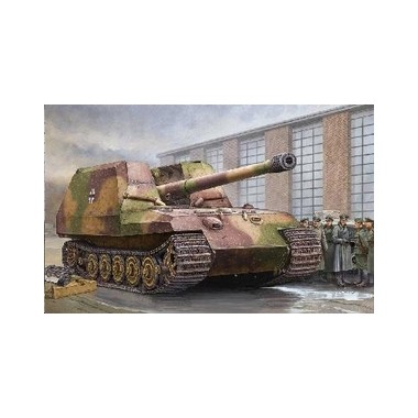 Maquette Canon automoteur allemand Tiger 17cm K72, 2ème GM