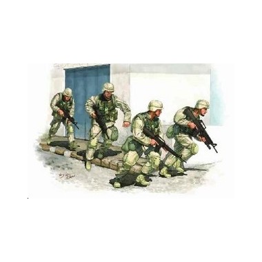 Figurines maquettes Fantassins U.S. Army, Irak 2005