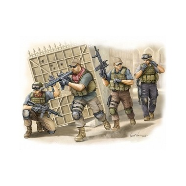 Figurines maquettes Commandos CIA "FMT", Irak