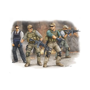 Figurines maquettes Protection VIP en Irak