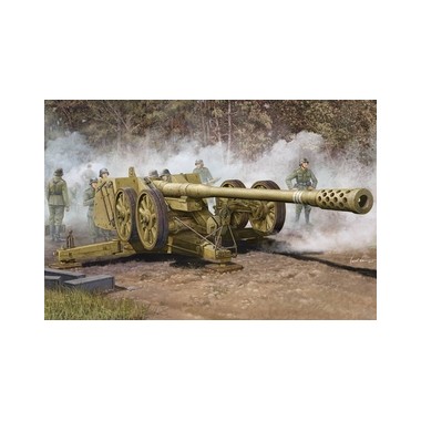 Maquette Canon anti-chars allemand super lourd Pak44 12.8 cm, 2ème GM