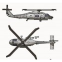 SH-60K Sea Knight Aircraft Sets for Aircraft Carrier