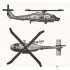SH-60K Sea Knight Aircraft Sets for Aircraft Carrier