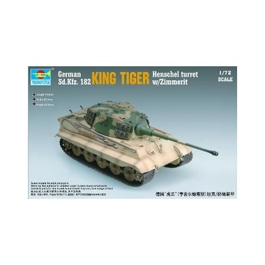 Maquette King Tiger Tourelle Henschel avec zimmerit, 2ème GM 1944