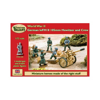 Kit Maquette Militaire RARE ACE 1/72 - Canon Allemand FH18/40 105mm + Pièces Métal