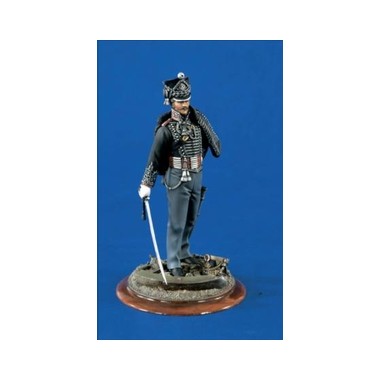 Figurine maquette Officier Hussard prussien, 1er Empire