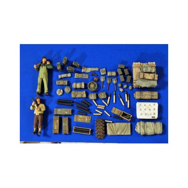 Maquette Equipement et Equipage Sherman 75mm, 2ème GM