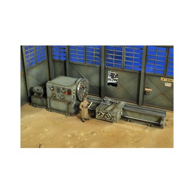 Maquette Diorama Usine Panzer et Figurine