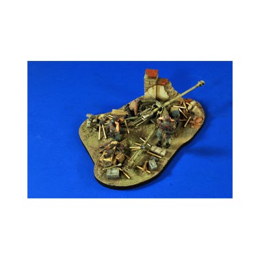 Maquette German 75mm Pak Gear-Ammo-Crew-Base