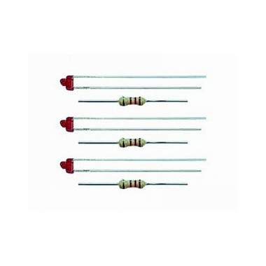 LED rouges 12V Diam.1.8 mm avec résistance