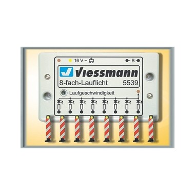 Balises de chantier lumineuses, sequence chenillard