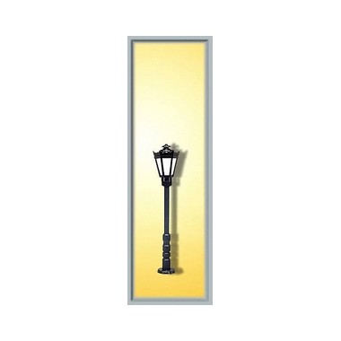 Lampadaire de parc noir, ampoule LED