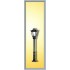 Lampadaire de parc noir, ampoule LED