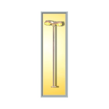 Lampadaire moderne double lumiere jaune