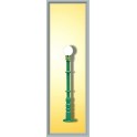 Lampadaire boule vert