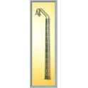 Lampadaire mat treillis, ampoule LED