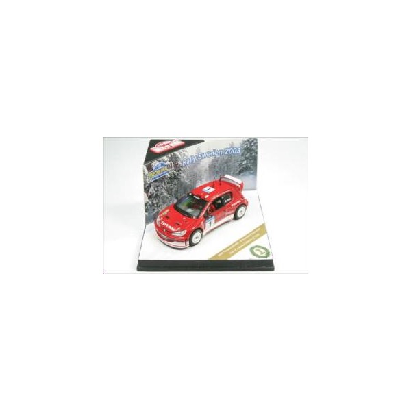 Décalcomanies Peugeot 206 WRC Rallye De Suède 2000 Starter - Échelle 1/43 - JA Miniatures