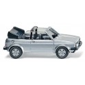 Miniature Volkswagen Golf I Cabriolet argent métallique