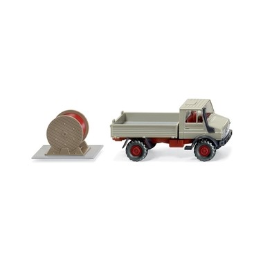 Miniature Unimog 1700L avec rouleau de cable