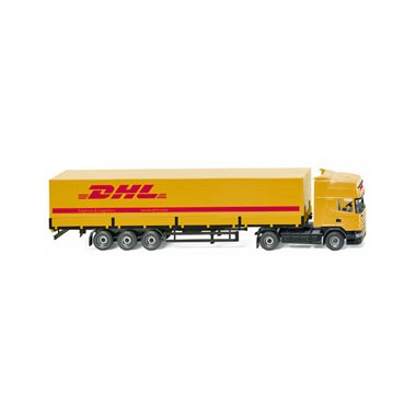Miniature Semi-remorque Scania R420 Topline "DHL"