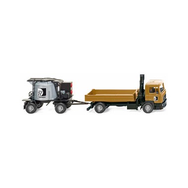 Miniature Camion Man F90 et remorque pour asphalte