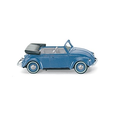 Miniature Volkswagen Coccinelle 1200 cabriolet bleue 1961