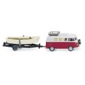 Miniature Volkswagen Camping-car T1 avec bateau