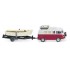Miniature Volkswagen Camping-car T1 avec bateau