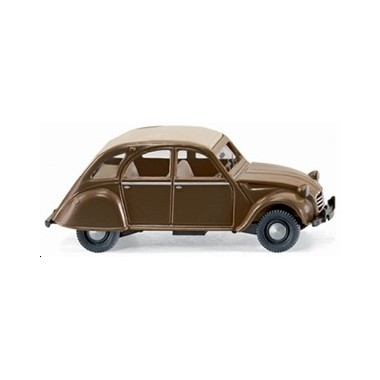 Miniature Citroen 2CV marron